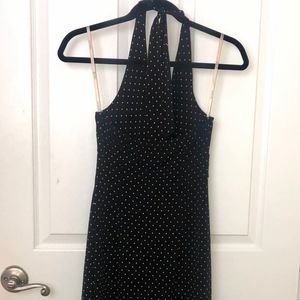 BCBG Maxazria Black with White Polka Dots Sundress